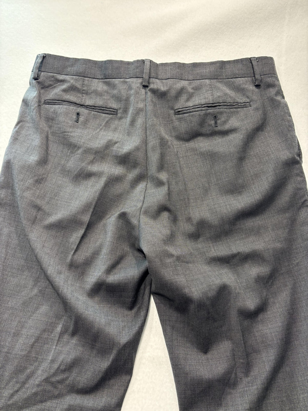 Banana Republic Dress Pants Mens 35x31 Gray Tailored Slim Fit Office Work