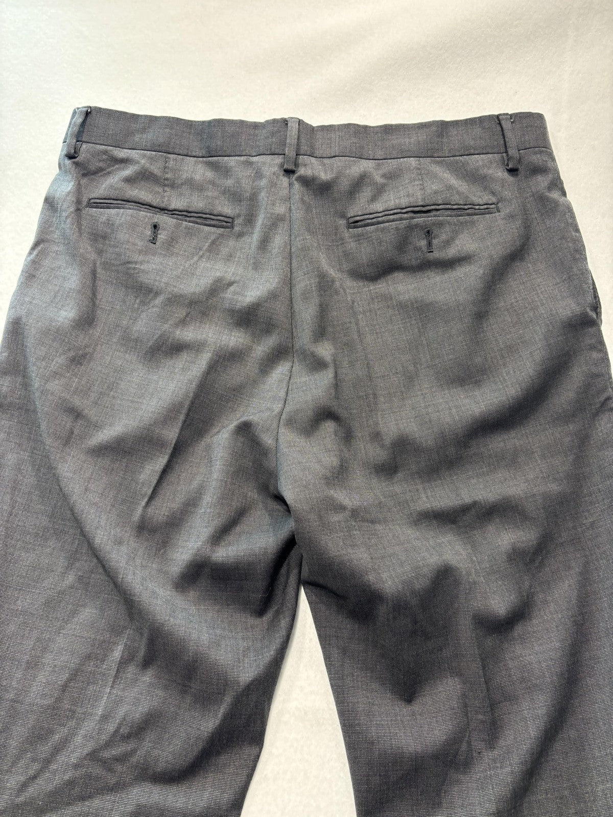 Banana Republic Dress Pants Mens 35x31 Gray Tailored Slim Fit Office Work