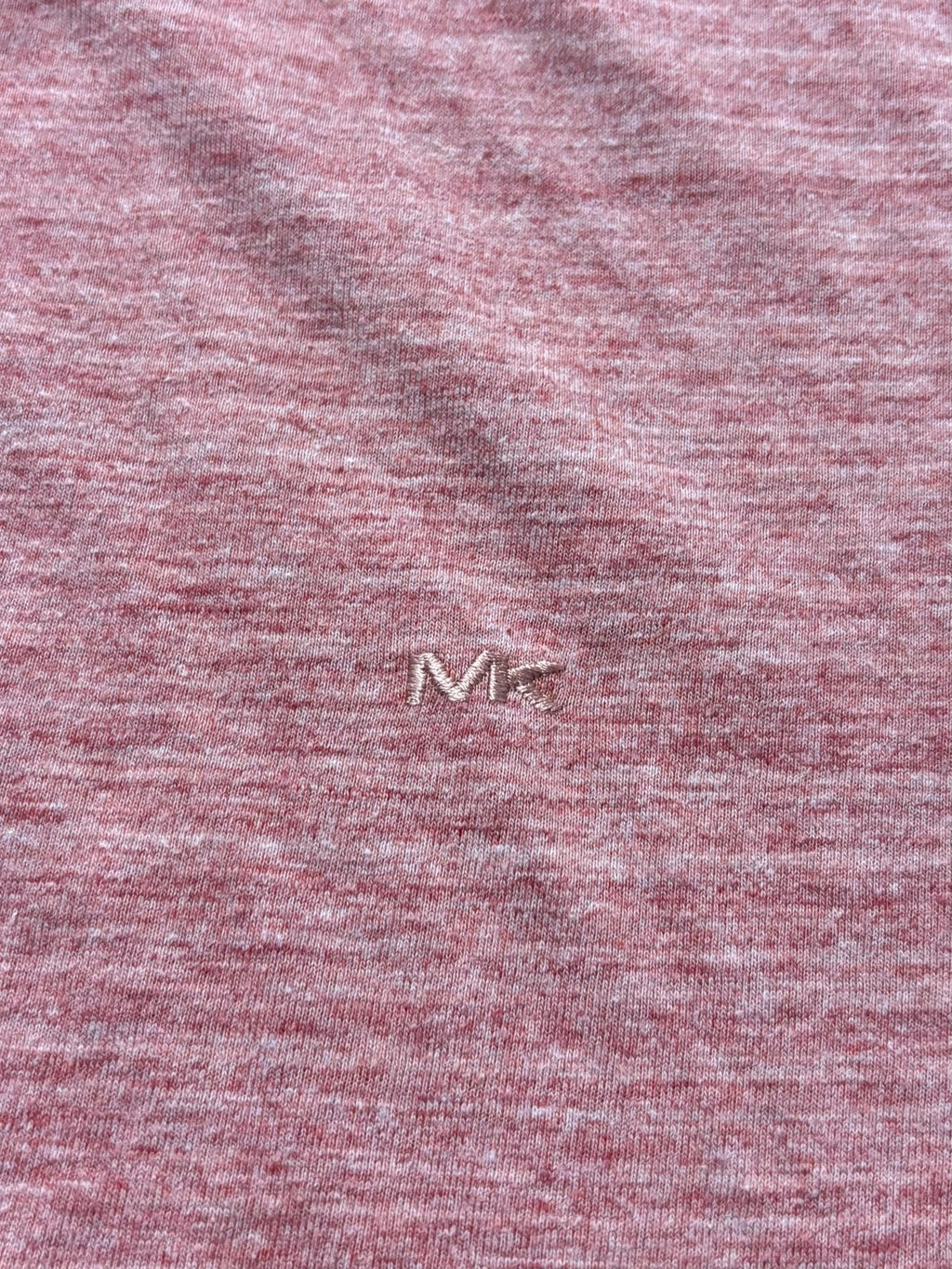 Michael Kors Polo Shirt Mens 2XL Red Heather Short Sleeve Logo Casual Knit