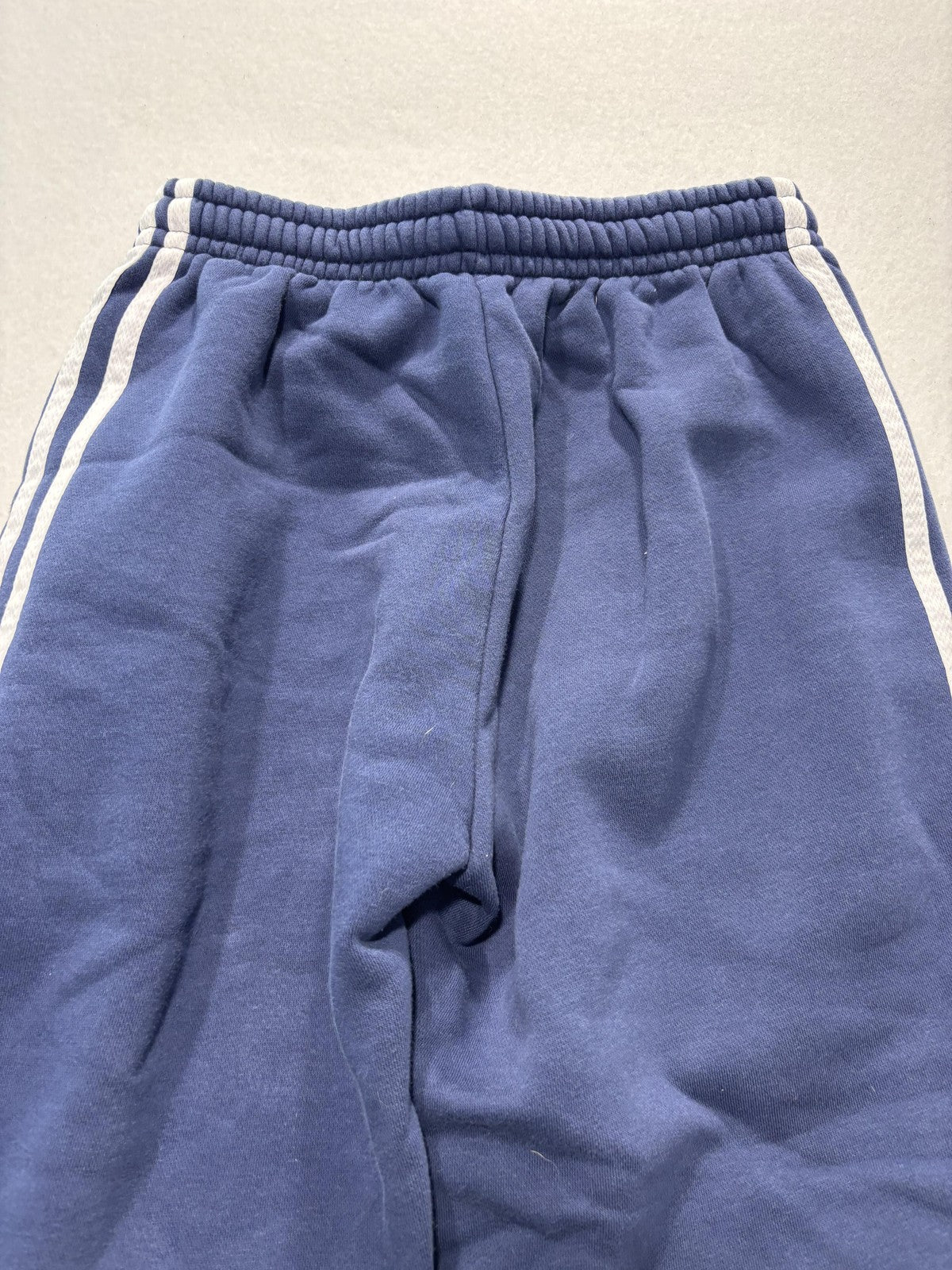 Athletic Works Pants Kids XL Blue Fleece Ankle Drawstring Side Stripe Casual