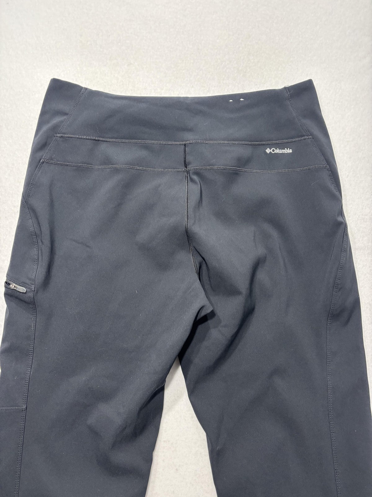 Columbia Pants Womens XL Black Softshell Ankle Hiking Pull On Outdoor Travel