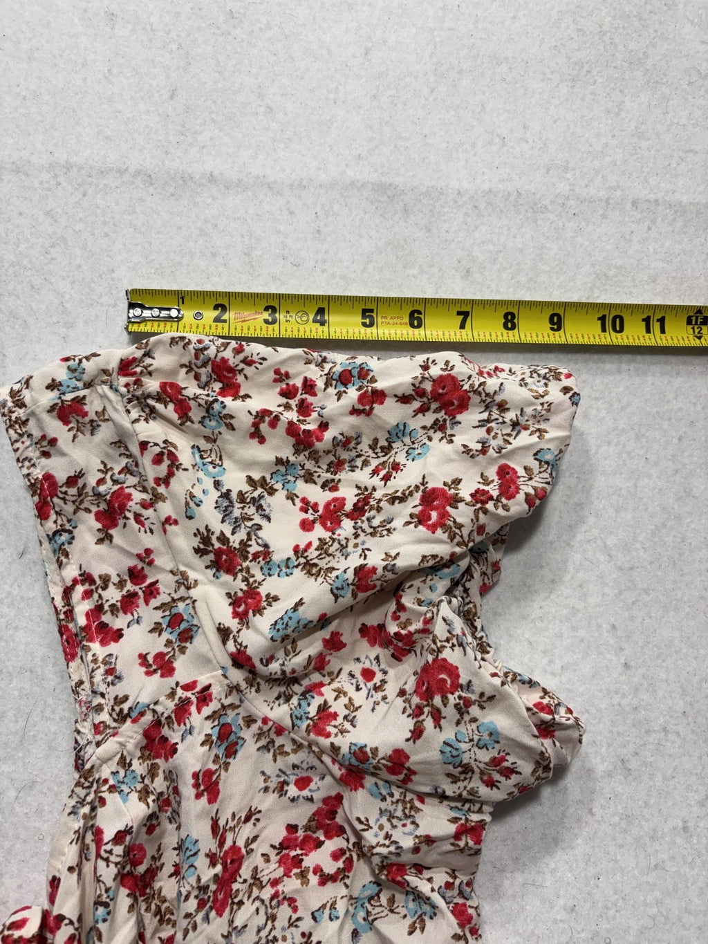 Torrid Blouse Womens 2 White Floral Square Neck Puff Sleeve Button Top Boho