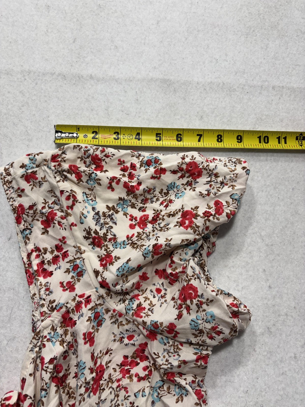 Torrid Blouse Womens 2 White Floral Square Neck Puff Sleeve Button Top Boho