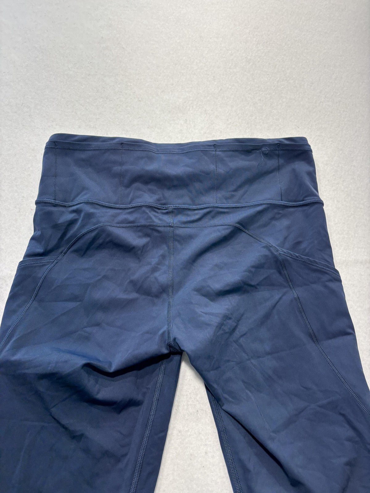 Lululemon Leggings Womens 8 Blue High Rise Cropped 23" Inseam Pocket Stretch