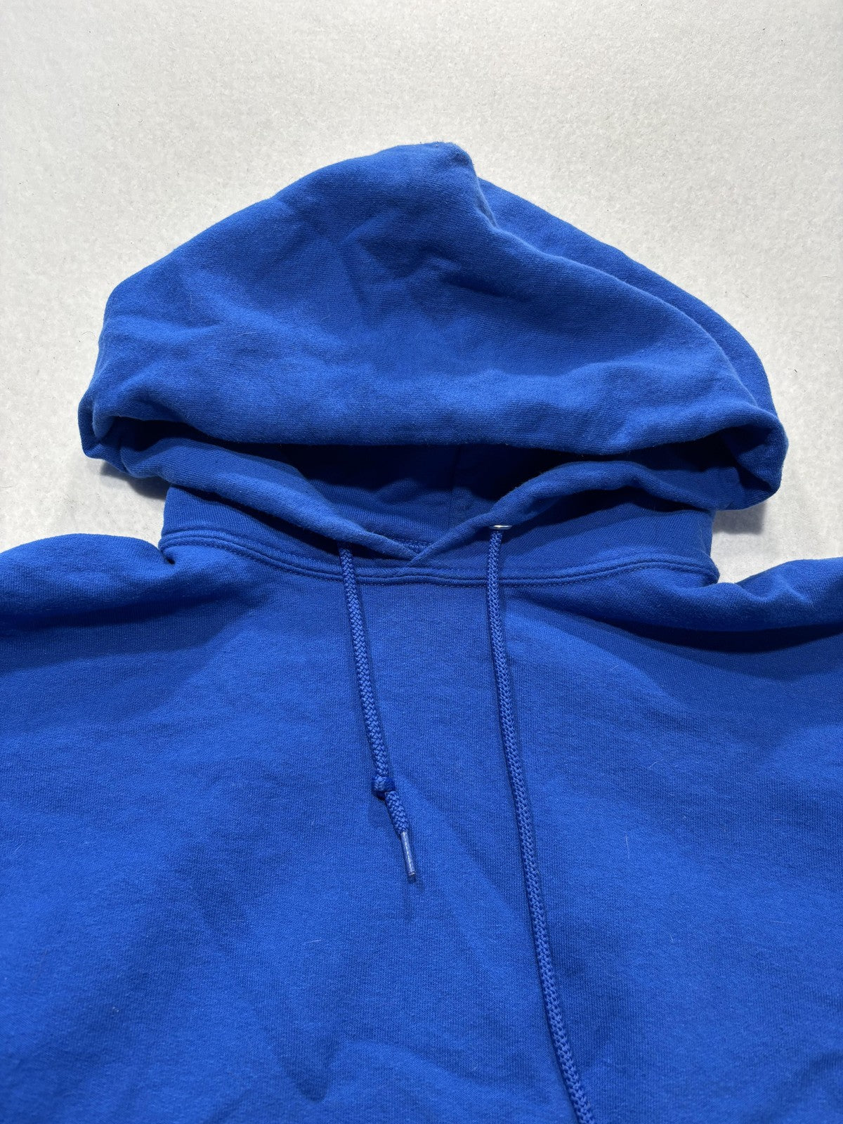 Jerzees Hoodie Mens Medium Blue NuBlend Fleece Pullover Kangaroo Pocket Solid