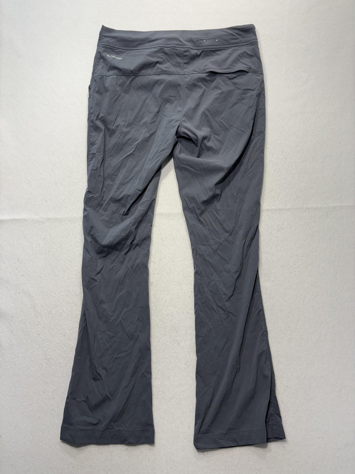 Columbia Track Pants Womens 6 Gray Drawstring Stretch Hiking Outdoor Travel