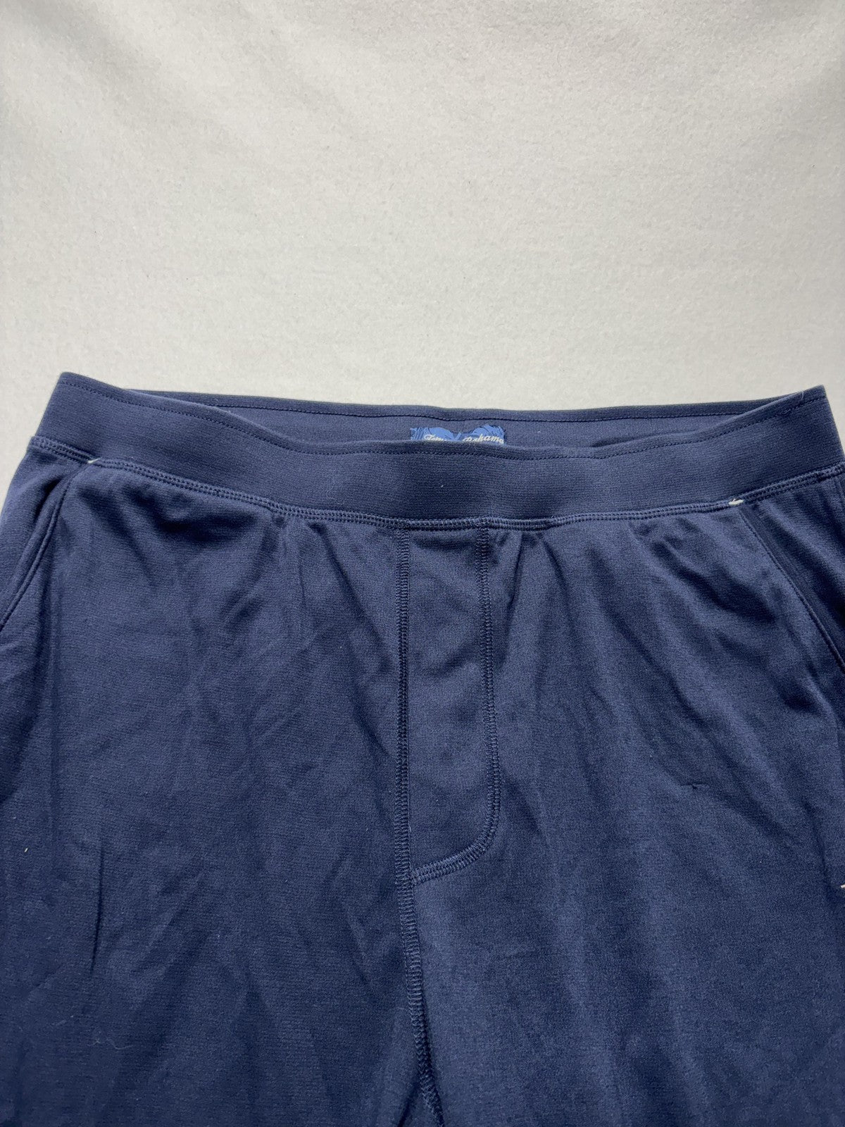 Tommy Bahama Jogger Pants Mens Medium Blue Stretch Knit Elastic Waist Lounge