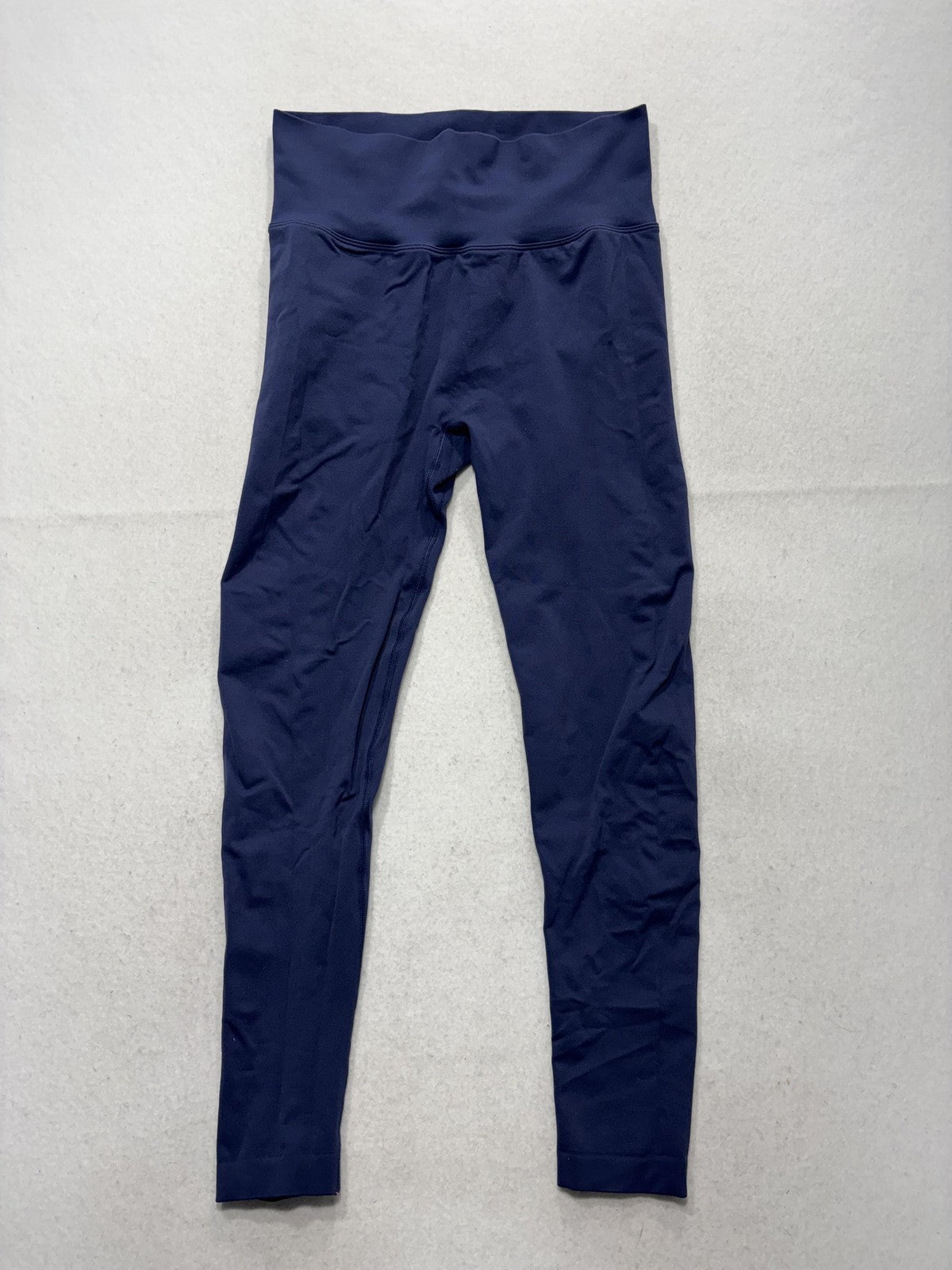Leggings Womens Medium Blue High Rise 24.5" Inseam Ankle Stretch Yoga Athletic