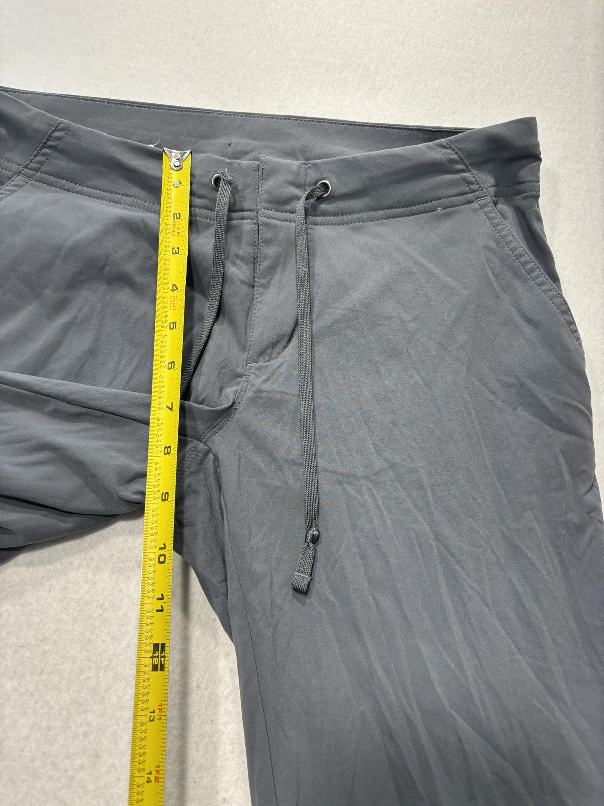 Columbia Track Pants Womens 6 Gray Drawstring Stretch Hiking Outdoor Travel