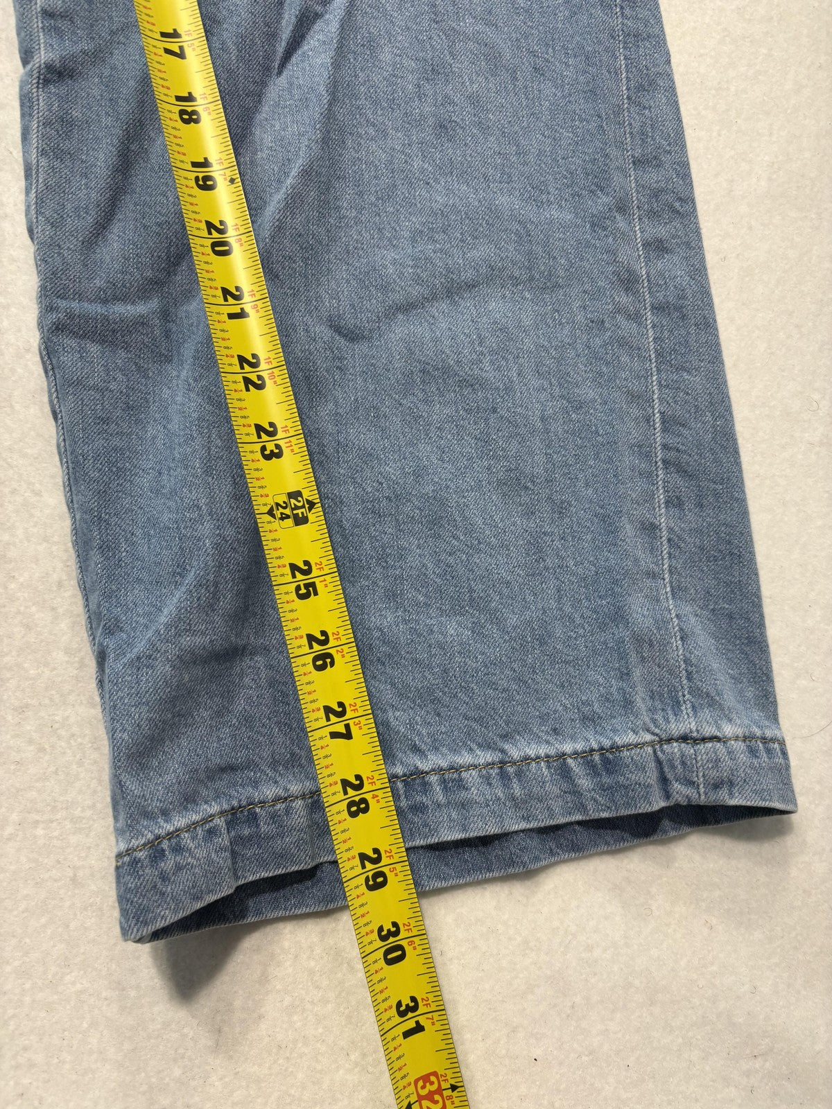 Zara Jeans Mens 30x30 Blue Medium Wash Relaxed Straight Elastic Waist Denim