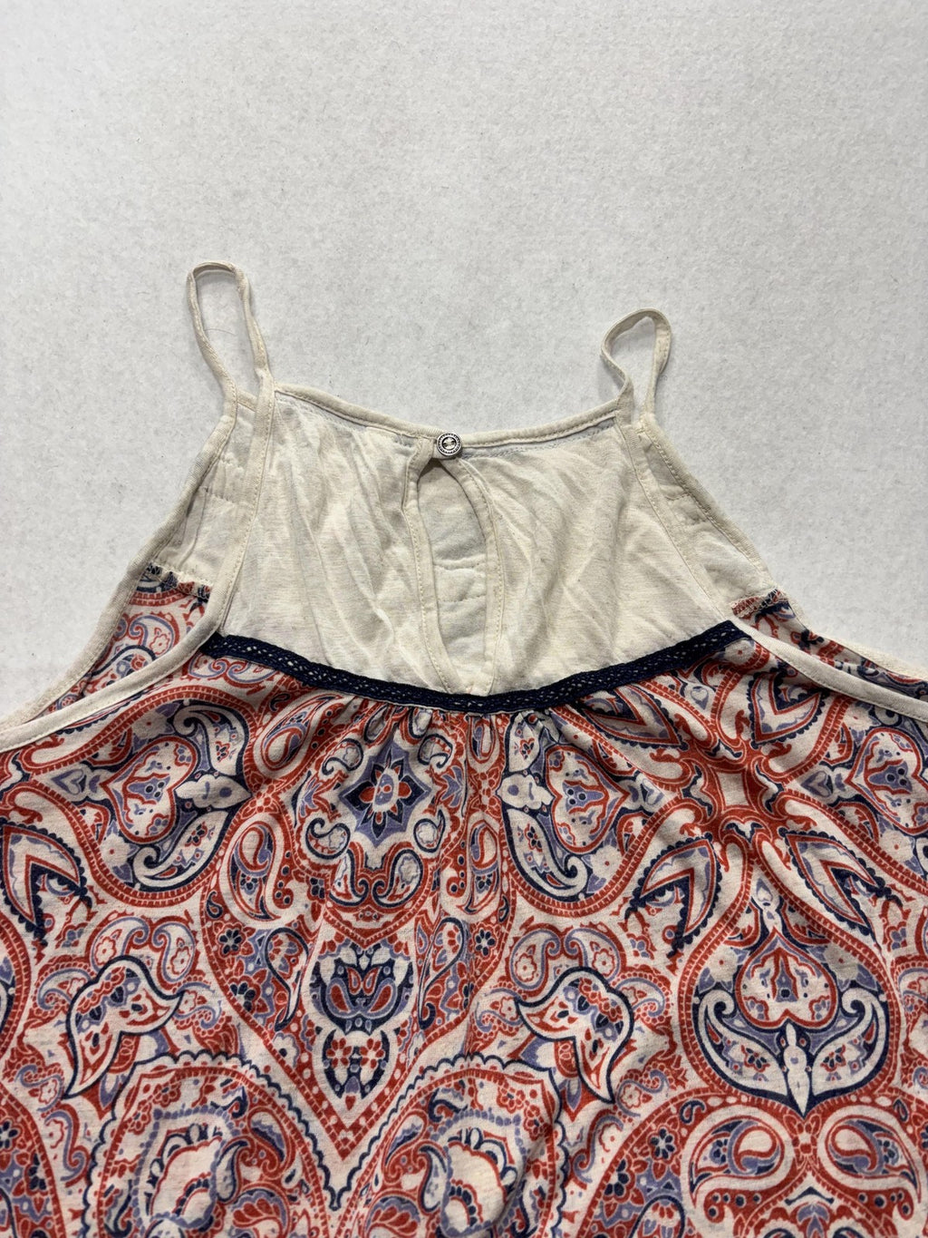 Xhilaration Tank Top Juniors 2XL Multicolor Paisley Halter Cami Boho Summer