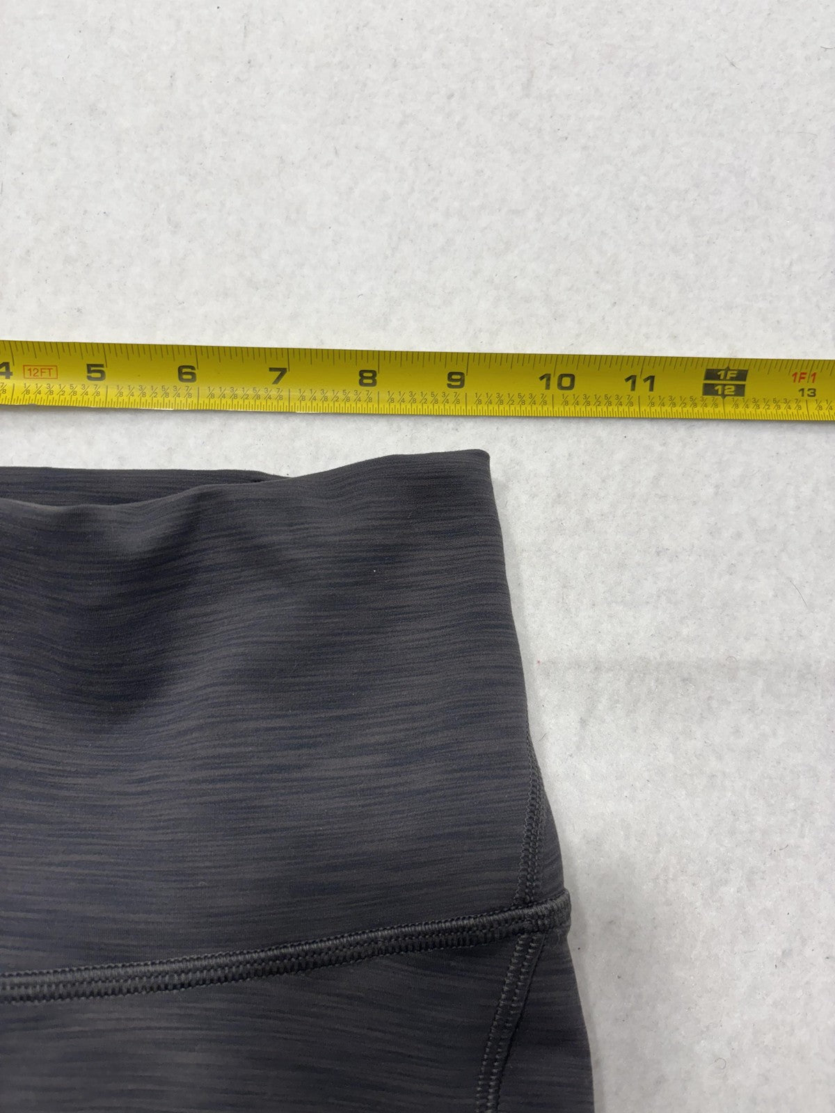 Lululemon Leggings Womens 2 Gray High Rise 26" Inseam Ankle Yoga Stretch Pockets