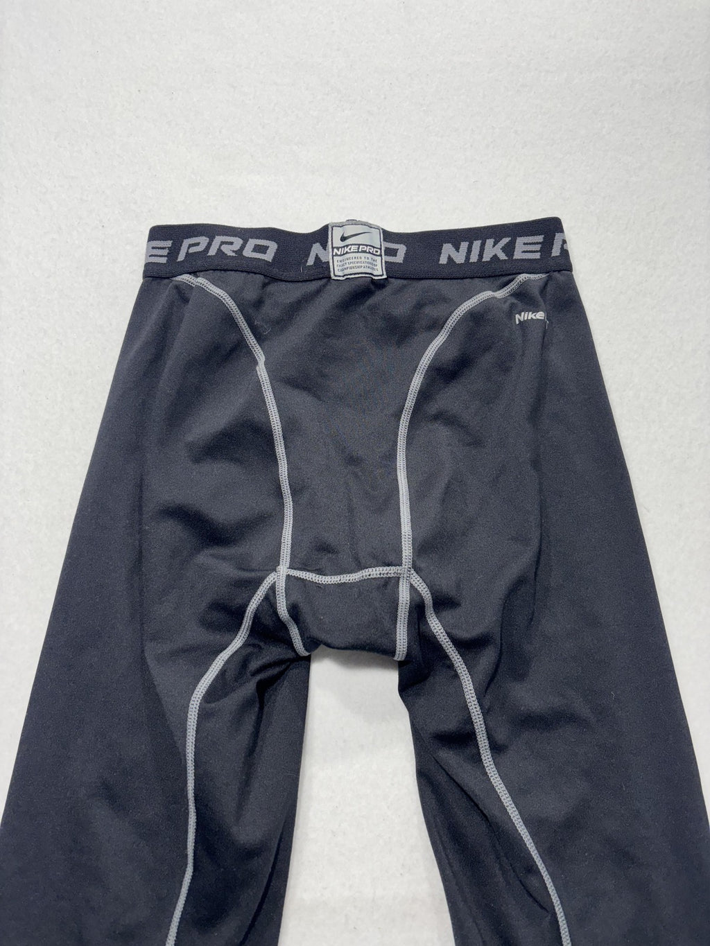 Nike Pro Compression Leggings Boys Large 14-16 Black NikeFIT Running Athletic
