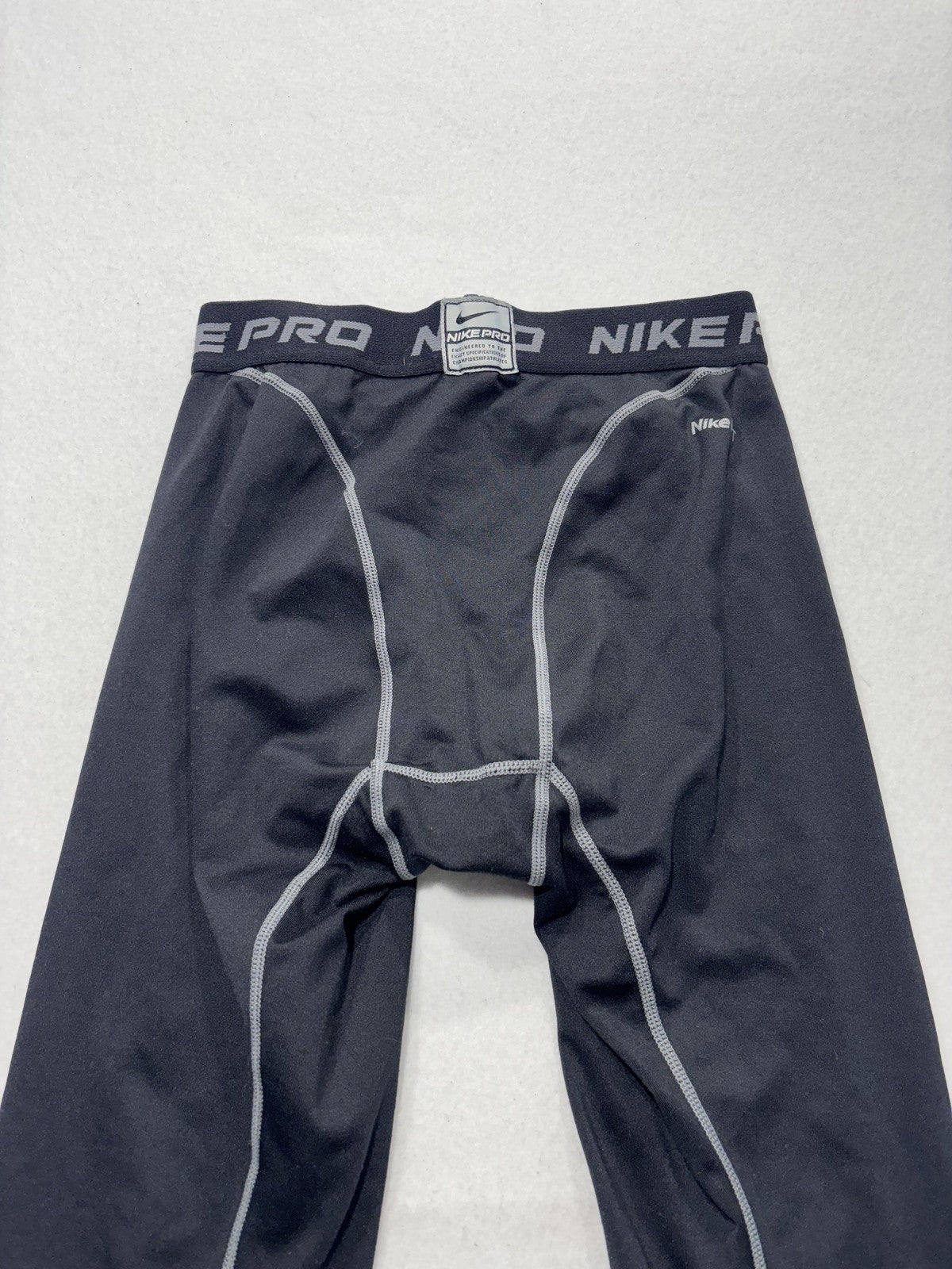Nike Pro Compression Leggings Boys Large 14-16 Black NikeFIT Running Athletic
