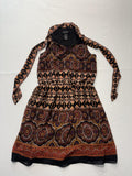 M.M. Couture By Miss Me Dress Womens Small Paisley Print Halter Fit Flare Boho