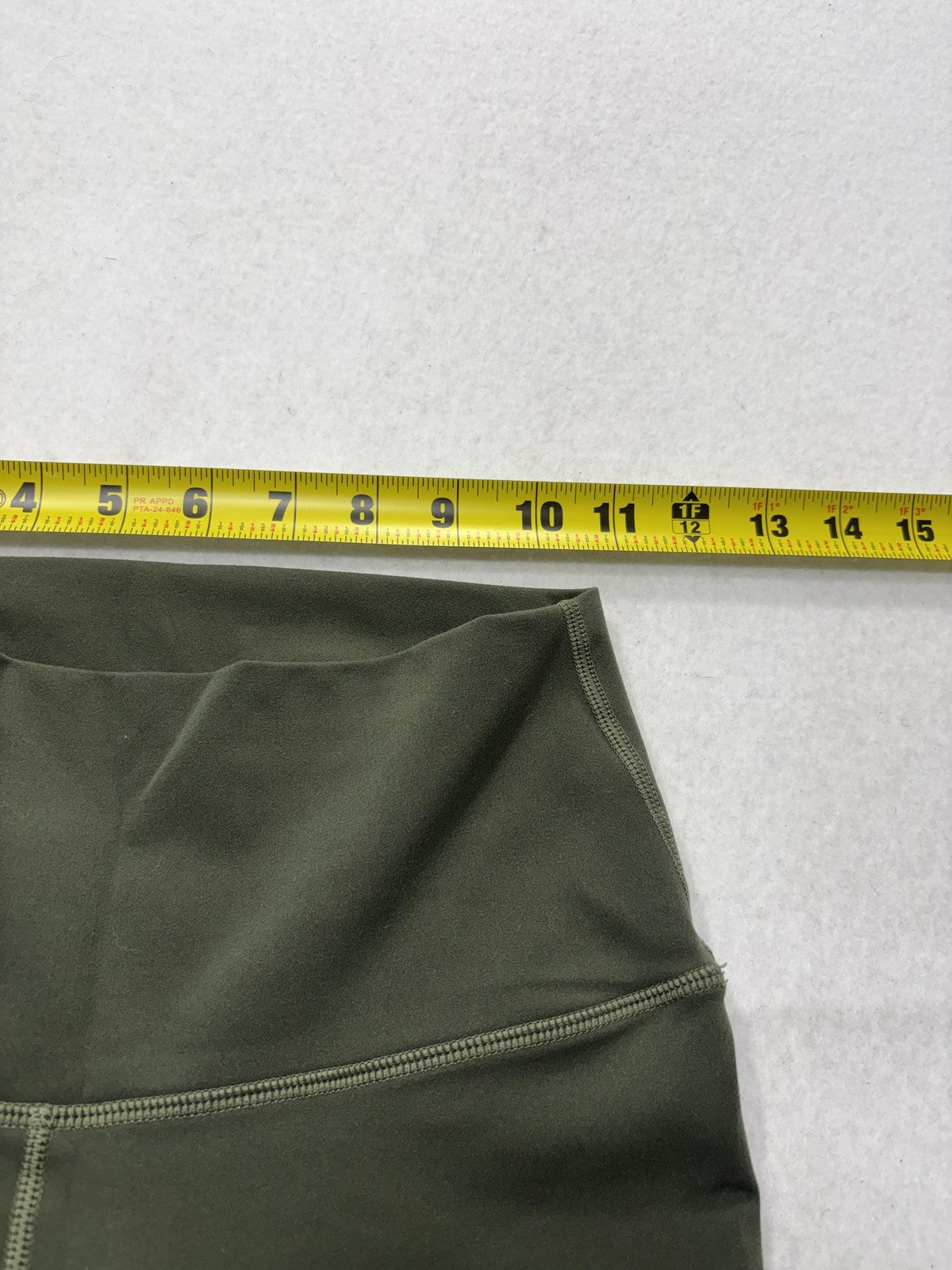 YUNOGA Leggings Womens Medium Green High Rise 26" Inseam Ankle Yoga Stretch