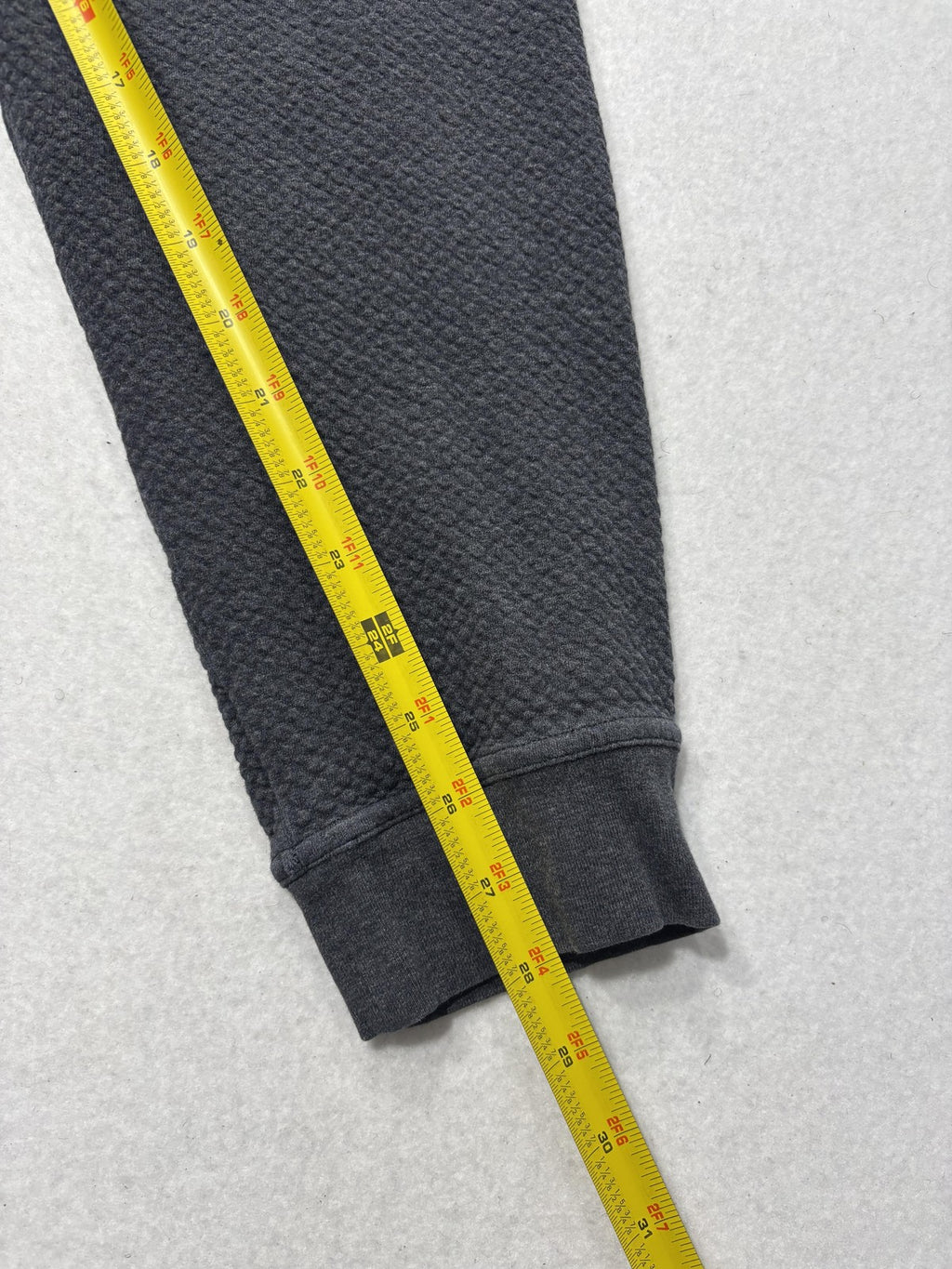 Lululemon Jogger Pants Mens 32 Gray Textured Knit Elastic Waist Pockets Lounge