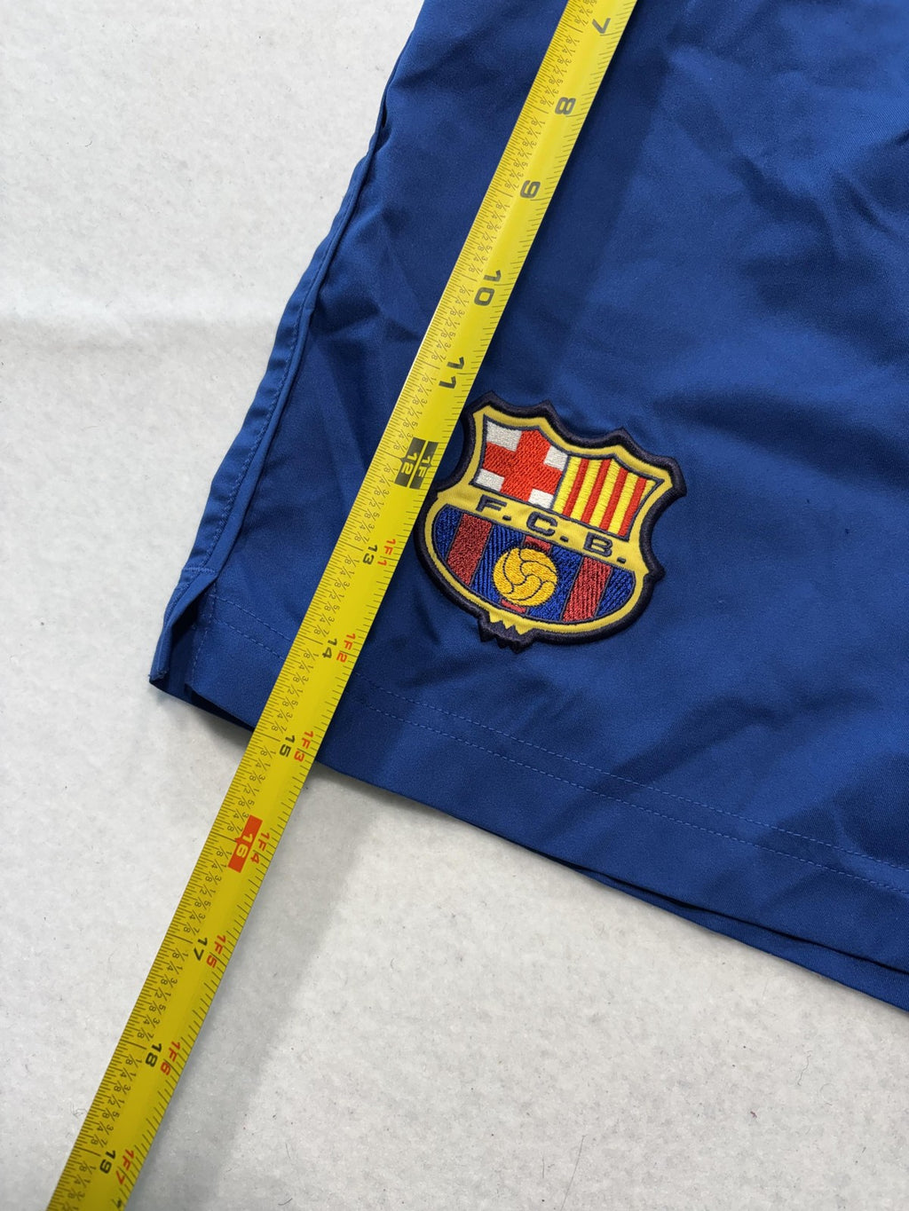 FC Barcelona Shorts Mens Large Blue La Liga Soccer Nike Training Crest Athletic
