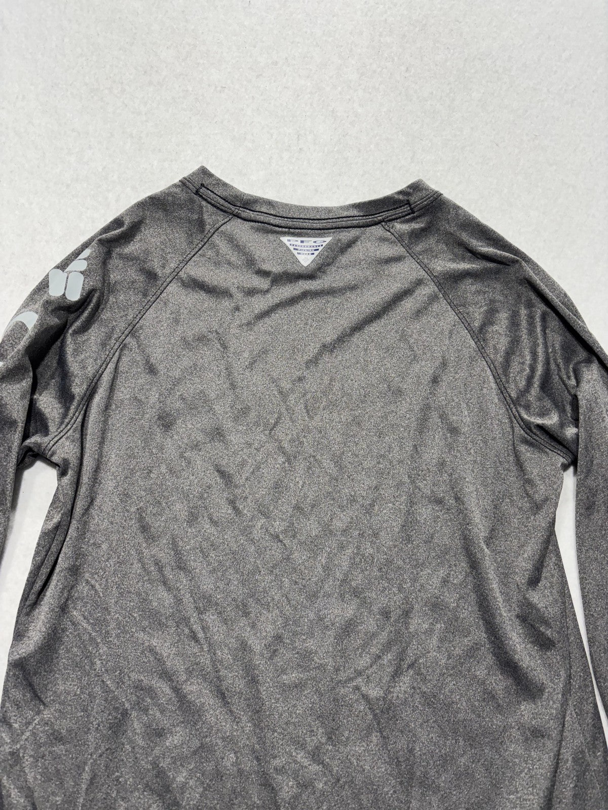 Columbia PFG Omni-Shade Shirt Mens XS Gray Long Sleeve Tee Fishing Lightweight