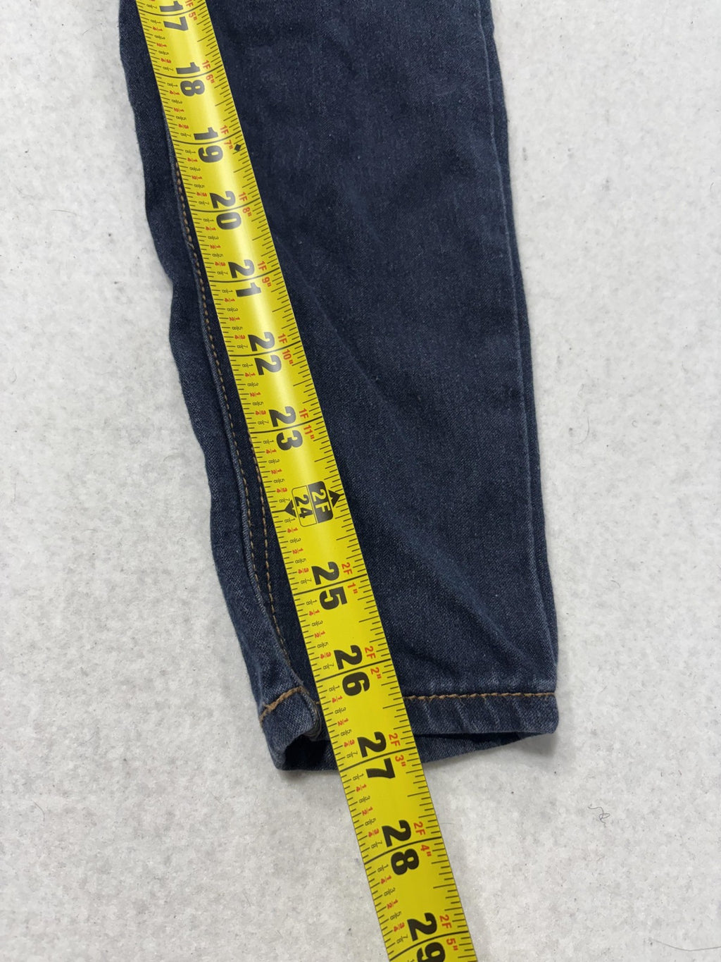 No Boundaries Jeans Juniors 7 Blue Dark Wash High Rise Skinny Stretch Denim