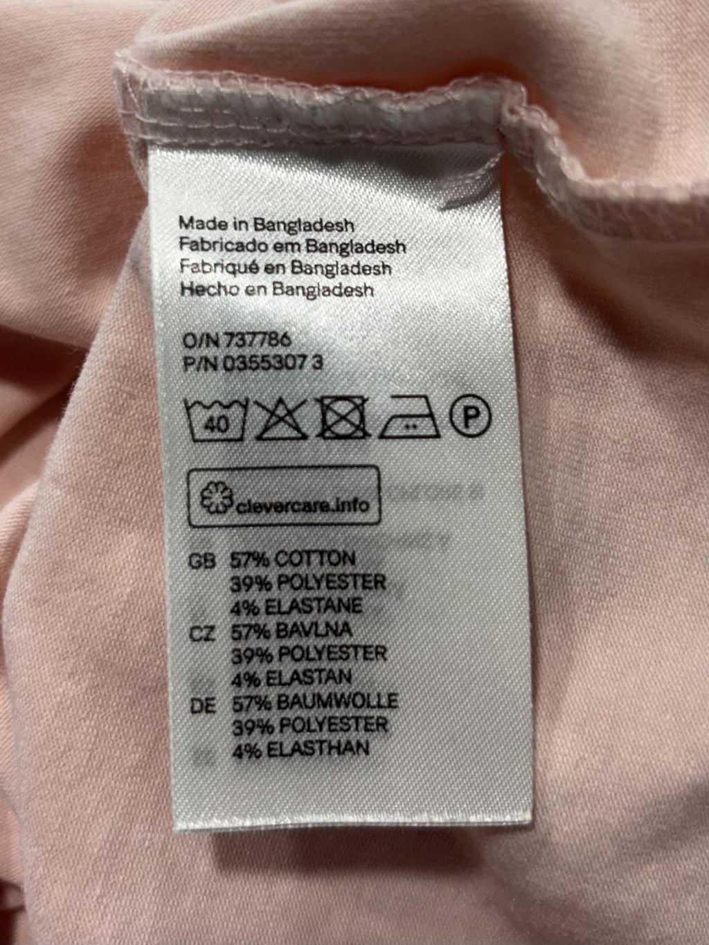 H&M Tank Top Womens M Pink Scoop Neck Basic Jersey Stretch Casual Summer Layer