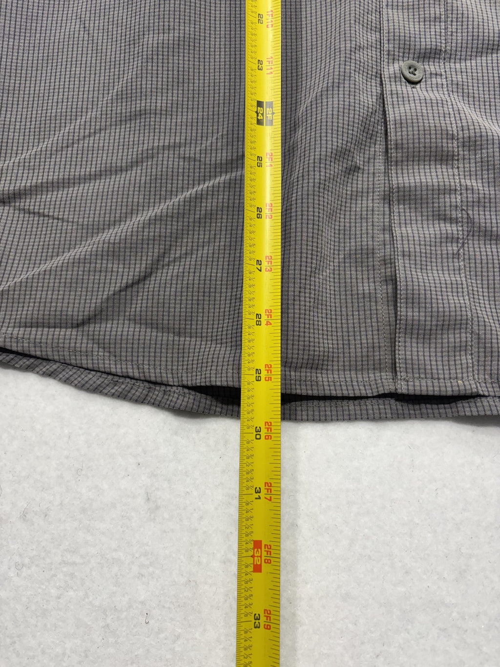 The North Face Shirt Mens Medium Gray Check Short Sleeve Button Up Hiking Casual