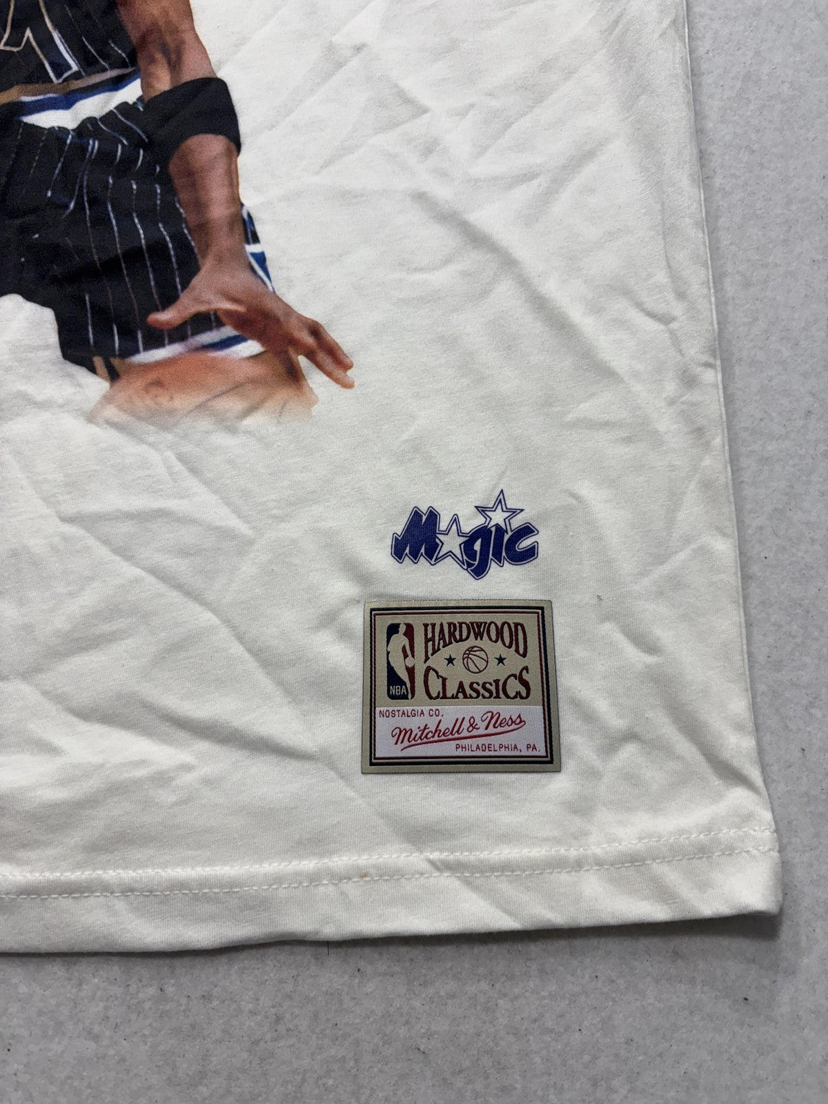 Orlando Magic Shirt Mens Large White NBA Basketball Player Tee Mitchell & Ness