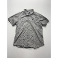 Columbia Shirt Mens Large Gray Desert Print Short Sleeve Button Up Cotton XM8259