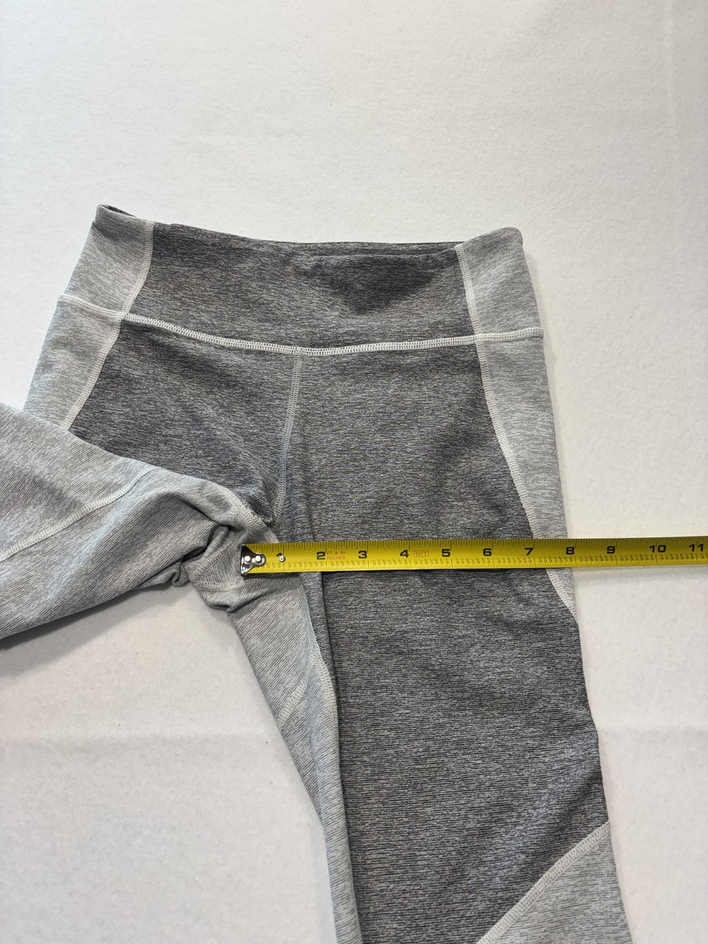 Outdoor Voices Leggings Womens Small Gray Colorblock Stretch Knit Ankle