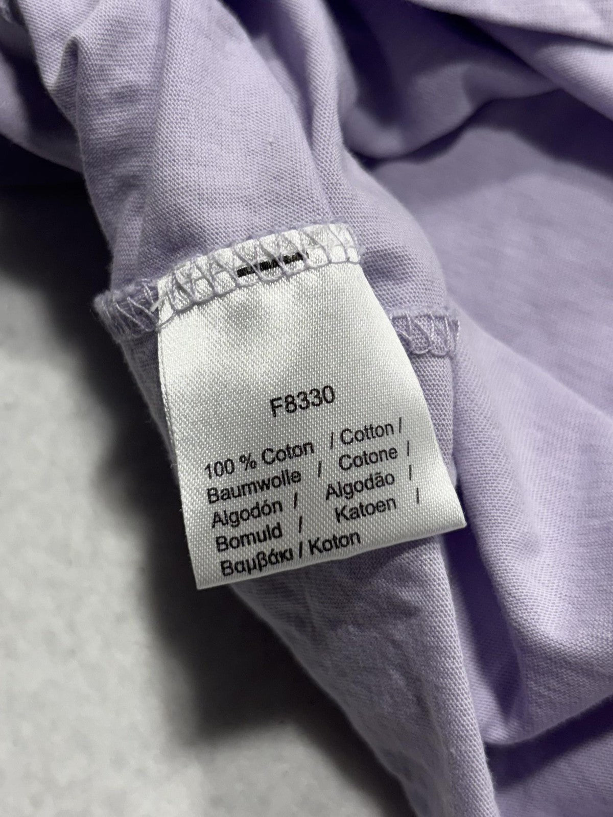 Lacoste Shirt Mens 3XL Purple Pima Cotton V Neck Short Sleeve Logo Tee Casual