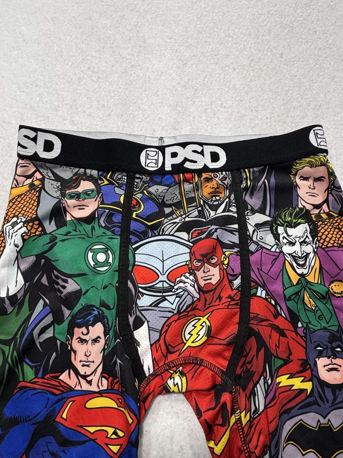 PSD Boxer Briefs Mens Medium Multicolor Justice League Batman Superman Flash
