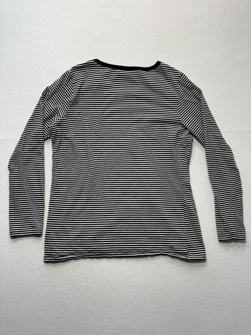 MICHAEL Michael Kors Shirt Womens Large Black Stripe Zip Shoulder Long Sleeve