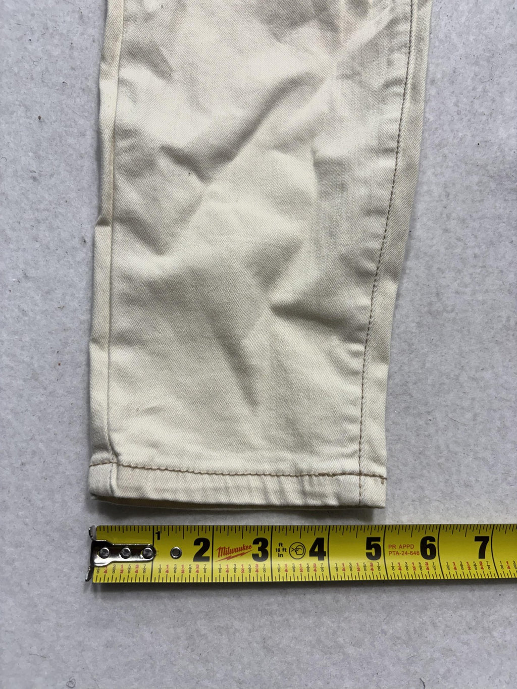 Nicole Miller Soho High Rise Ankle Skinny Jeans Womens 10 Winter White 32x27
