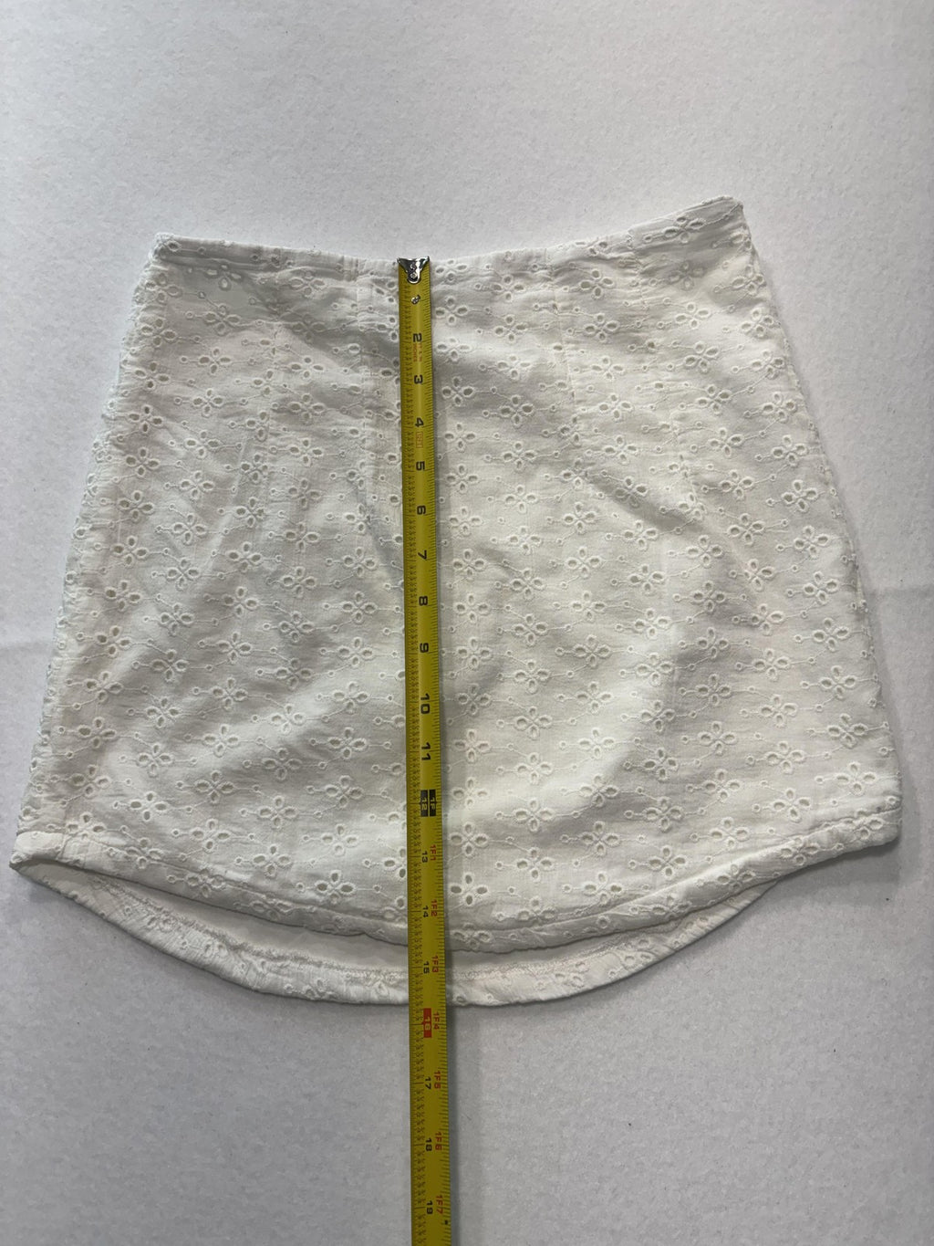 Sundays Skirt Womens XS White Clayton Eyelet Lace Floral Mini Lined Summer