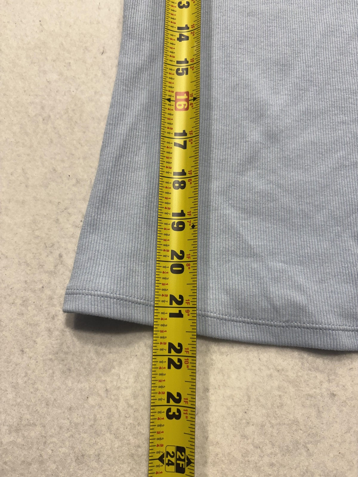 Old Navy Shirt Womens Small Blue Square Neck Short Sleeve Ribbed Tee Stretch