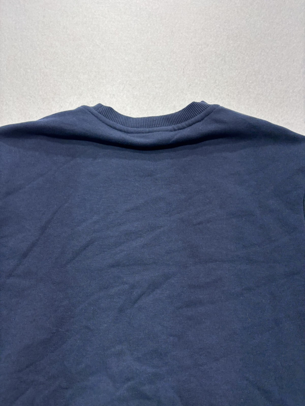 Michael Kors Sweatshirt Mens Small Blue Fleece Crew Neck MK Logo Pullover