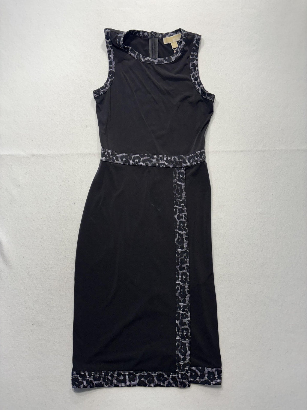 MICHAEL Michael Kors Dress Womens XS Black Crew Neck Sleeveless Sheath Stretch
