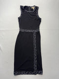 MICHAEL Michael Kors Dress Womens XS Black Crew Neck Sleeveless Sheath Stretch