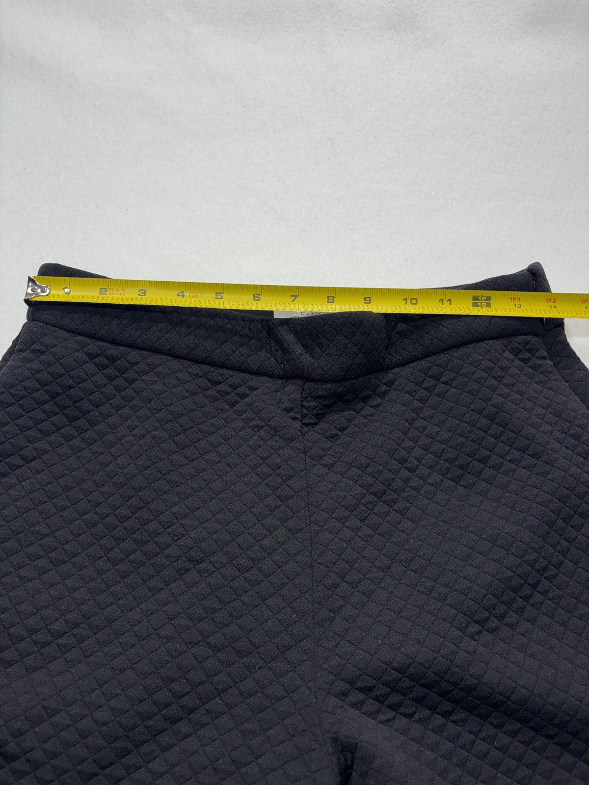 Pearl By Lela Rose Dress Pants Womens 8 Black Quilted Jersey Lynn Pant Wide Leg