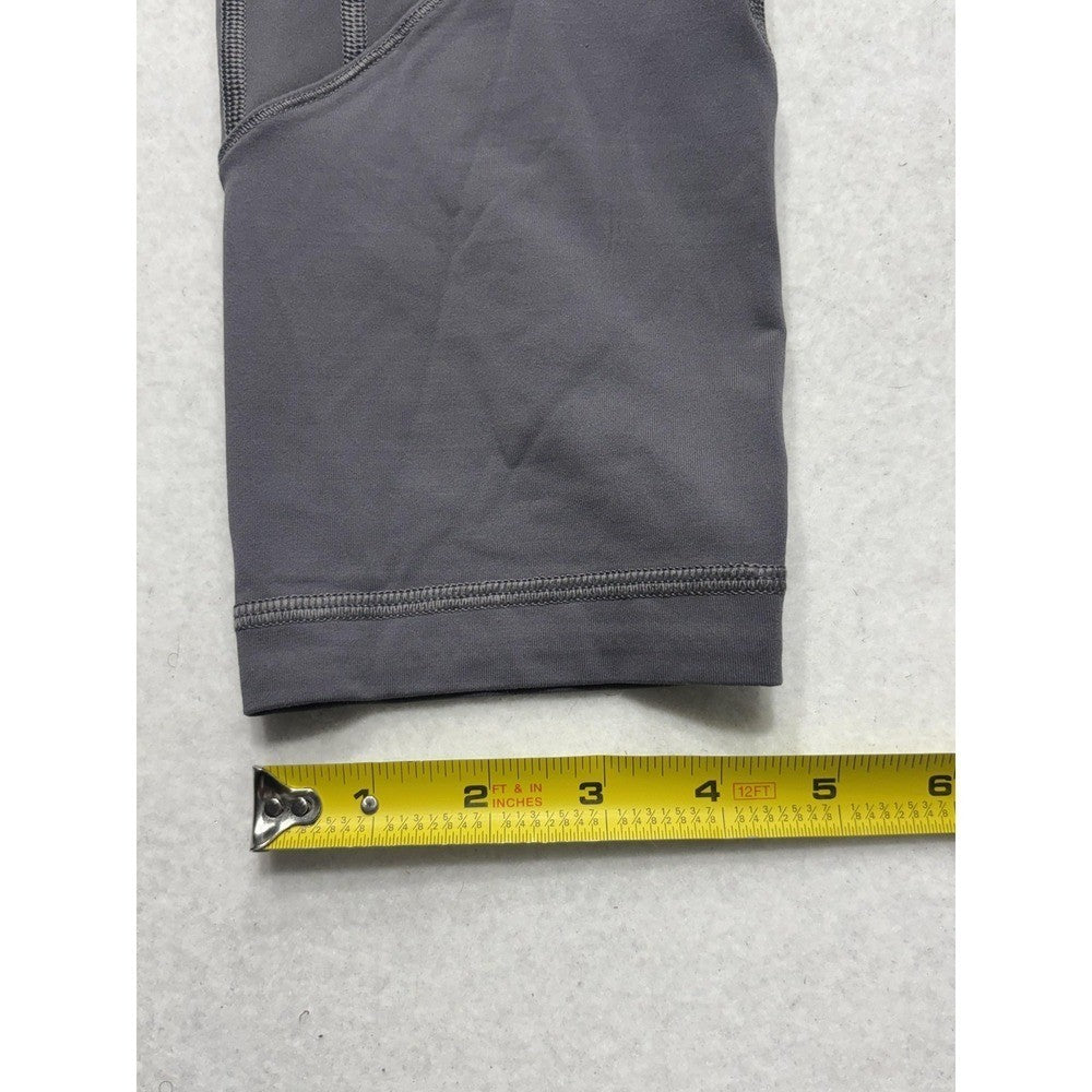 Lululemon Leggings Womens 6 Gray High Rise Cropped 23.5" Inseam Pocket Stretch