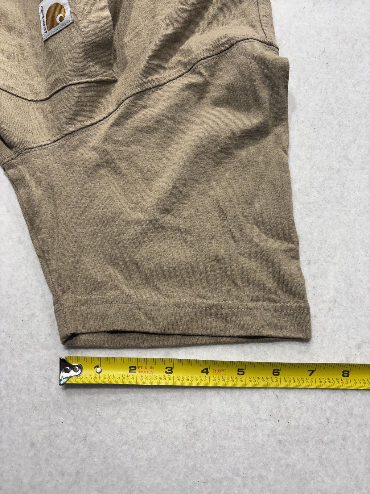 Carhartt Shirt Mens Small Beige K87 Loose Fit Pocket T-Shirt Short Sleeve