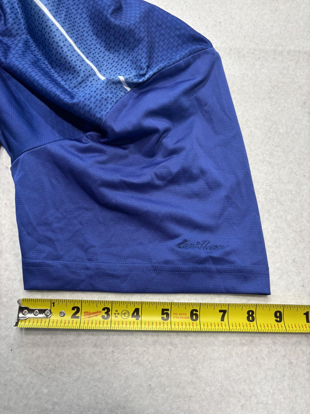 Ben Hogan Performance Polo Shirt Mens 2XL Blue Mesh Golf Short Sleeve Athletic