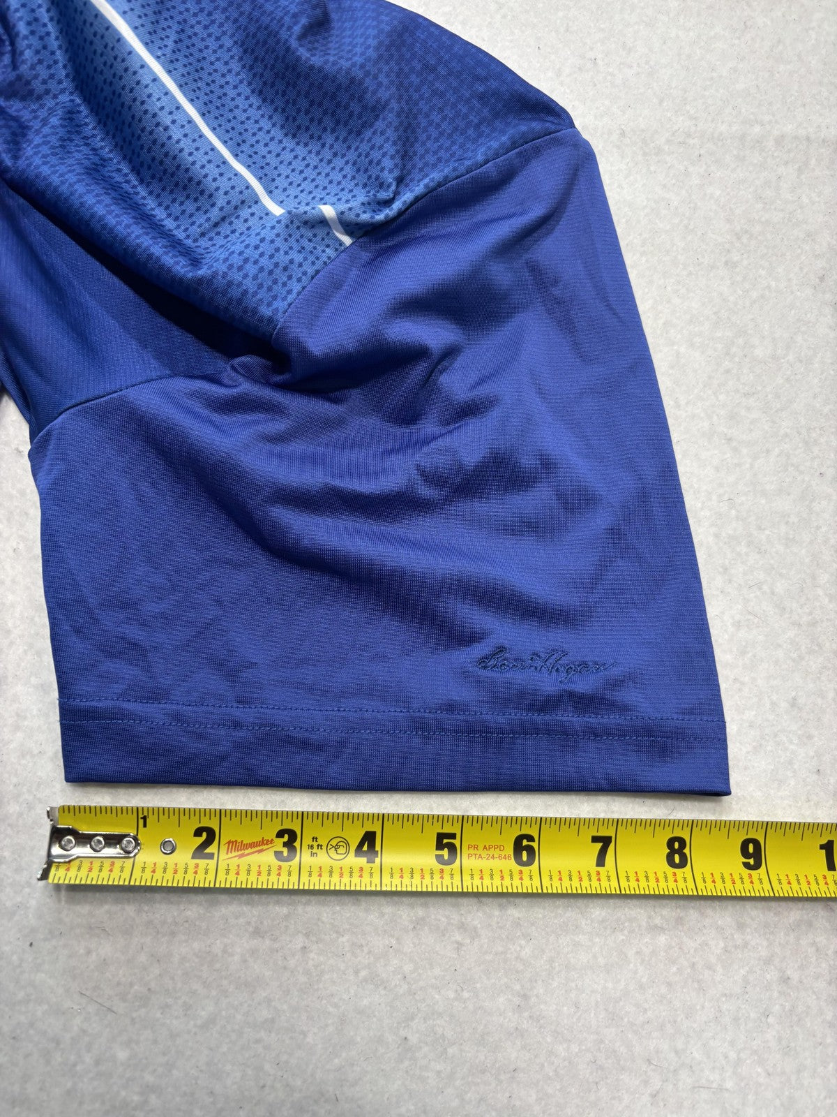 Ben Hogan Performance Polo Shirt Mens 2XL Blue Mesh Golf Short Sleeve Athletic