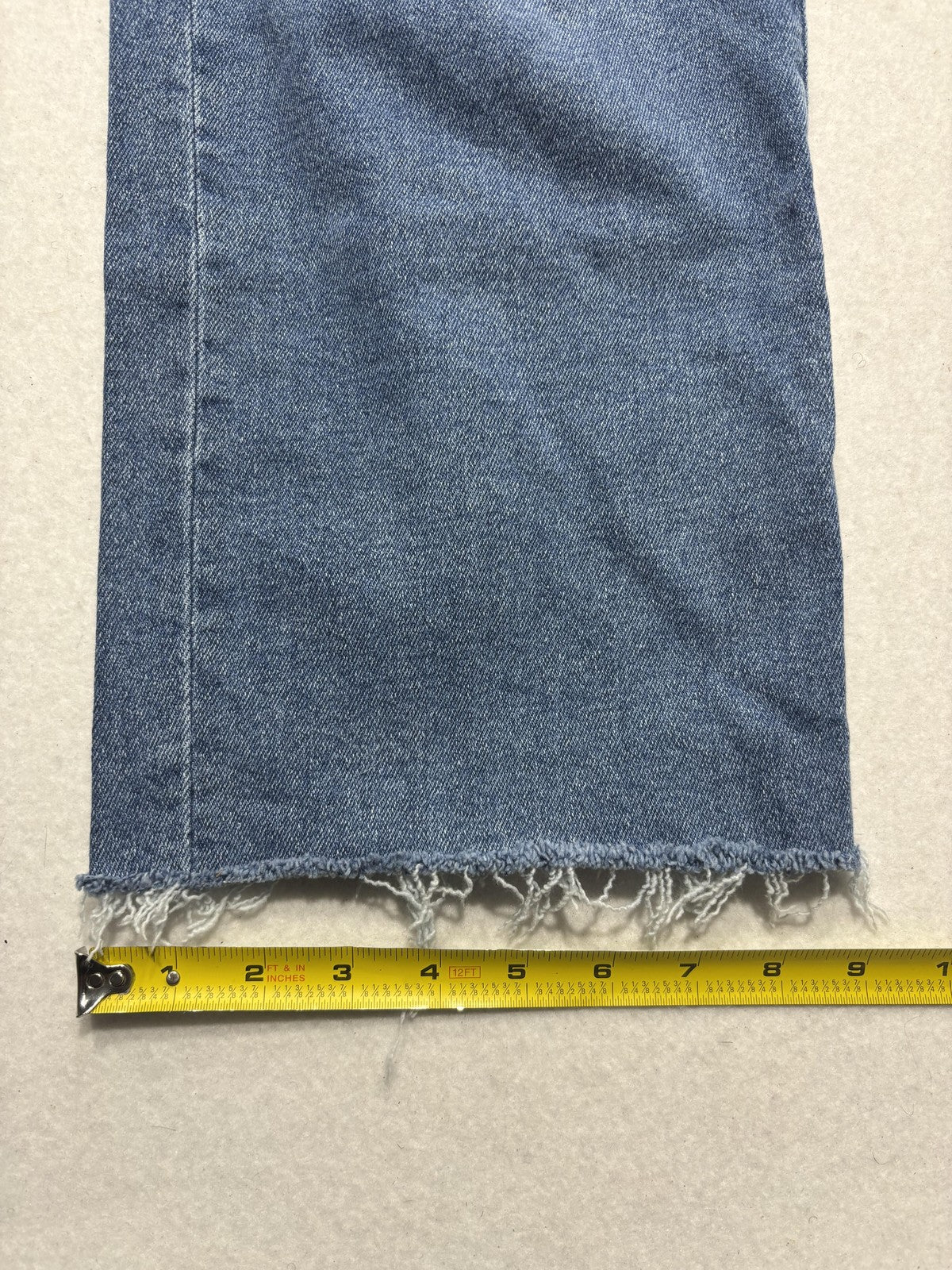 Lucky & Blessed Jeans Womens 20 Blue High Rise Boyfriend Crop Distressed 38x26
