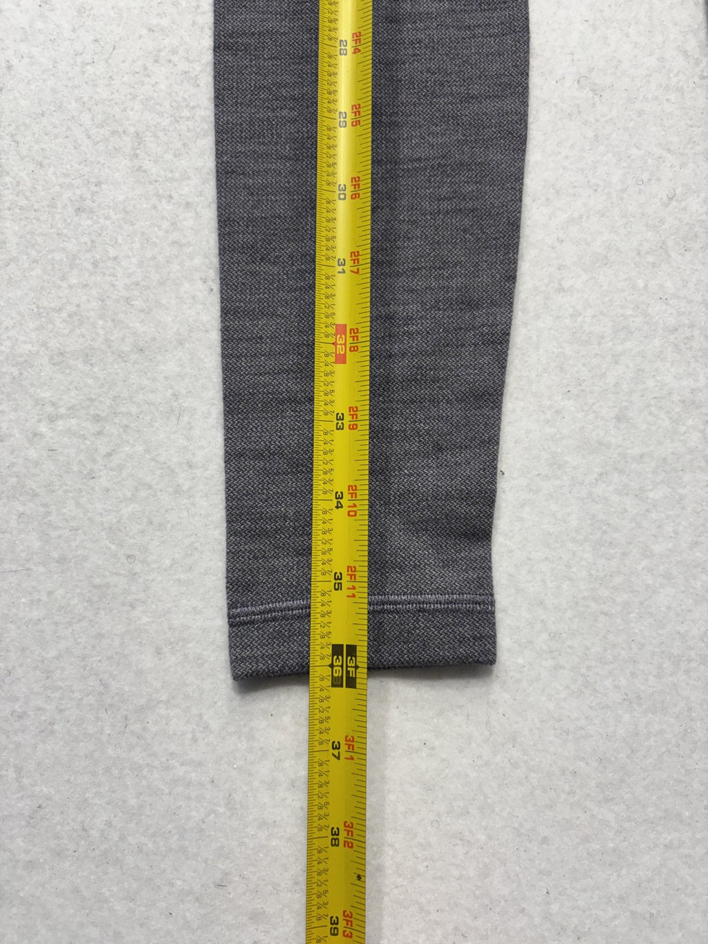 Lululemon Leggings Womens 2 Gray High Rise 25" Inseam Ankle Yoga Stretch Active