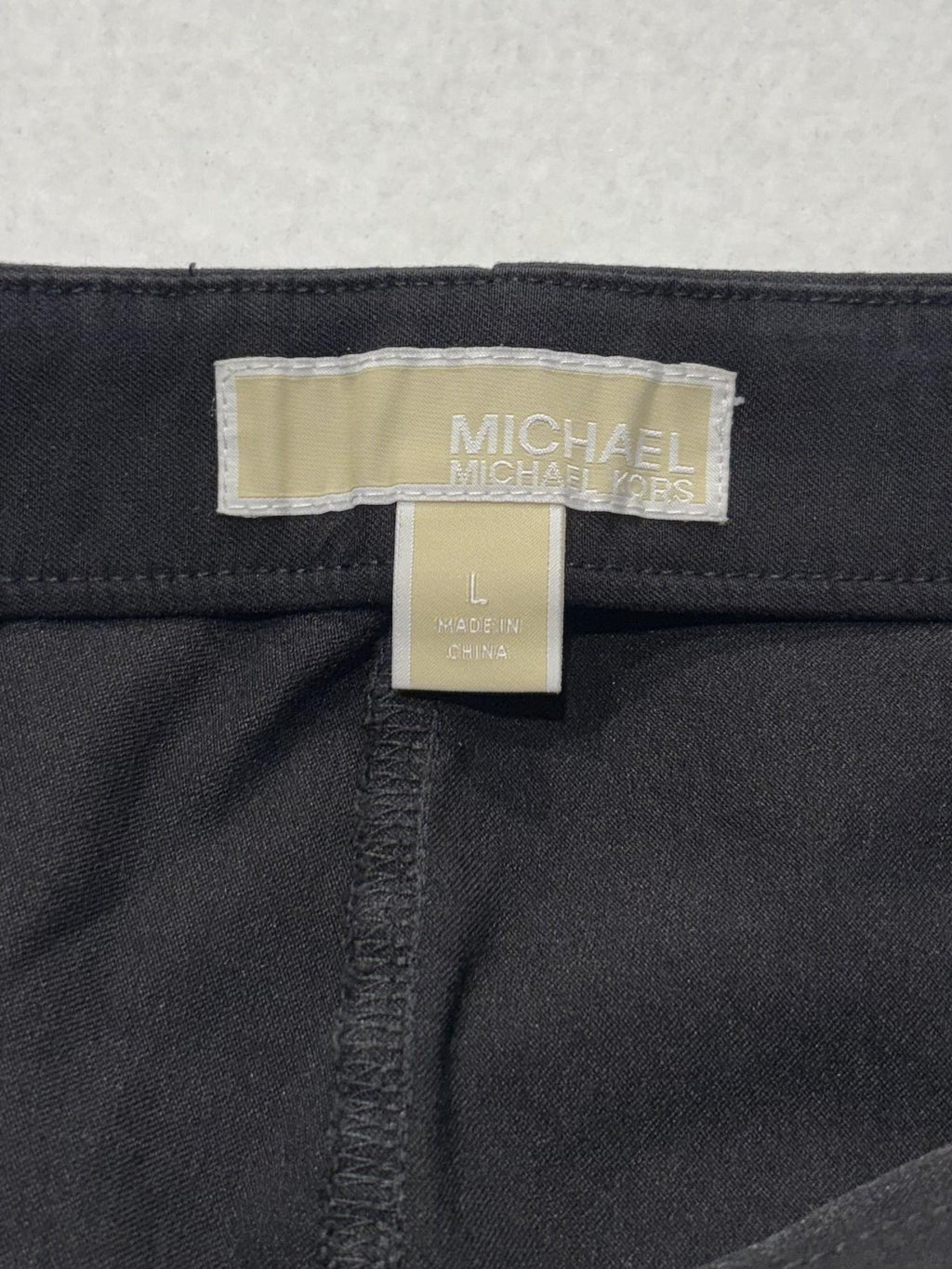 MICHAEL Michael Kors Leggings Womens Large Black Pull On Mid Rise Ankle Stretch