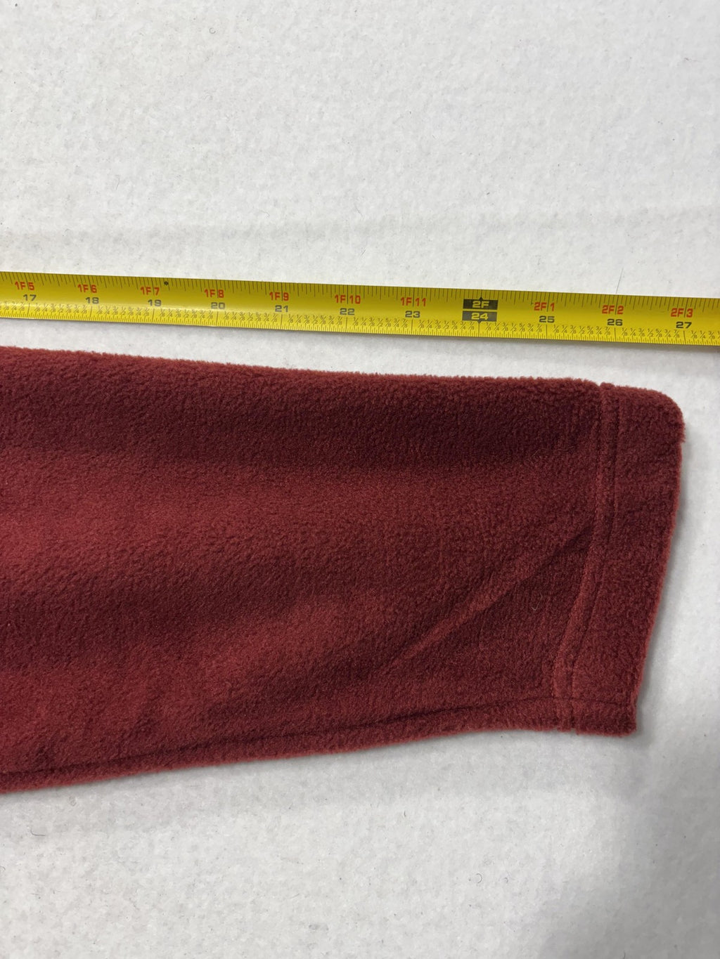 Columbia Pullover Mens XL Red Colorblock Fleece Snap Mock Neck Hiking Outdoor