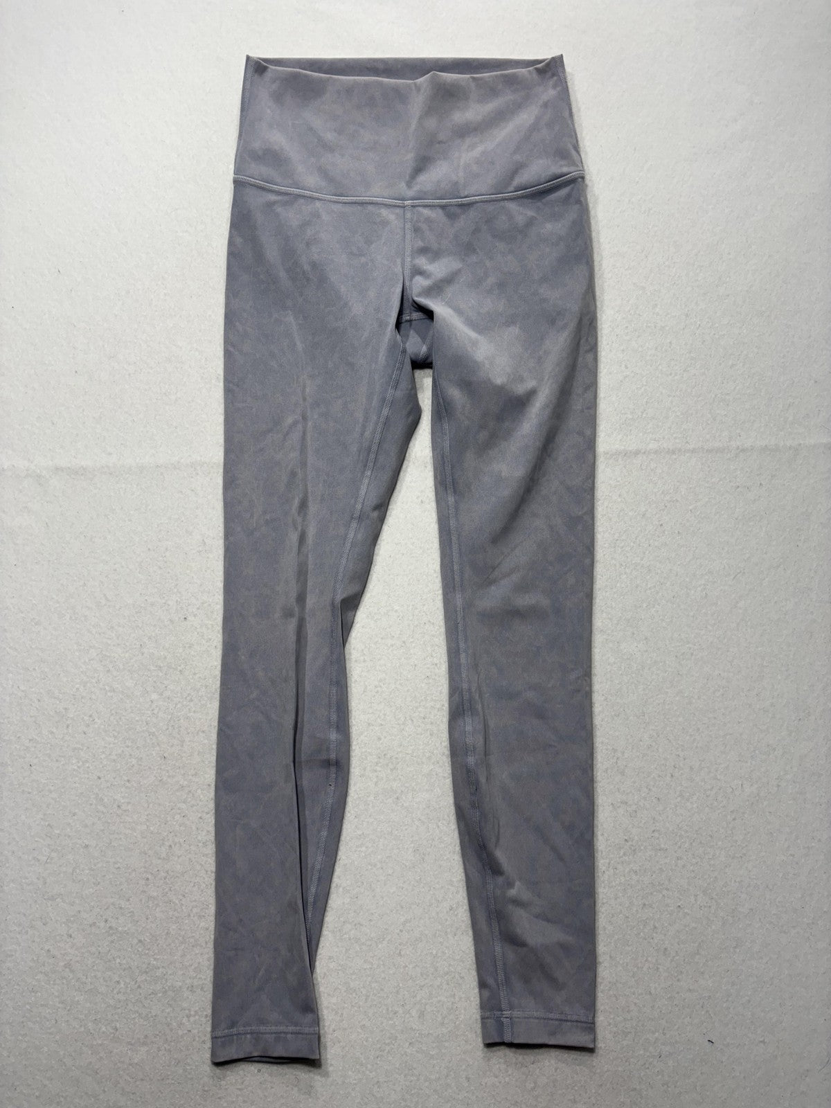 Lululemon Leggings Womens 6 Gray High Rise 27.5" Inseam Ankle Yoga Stretch Knit