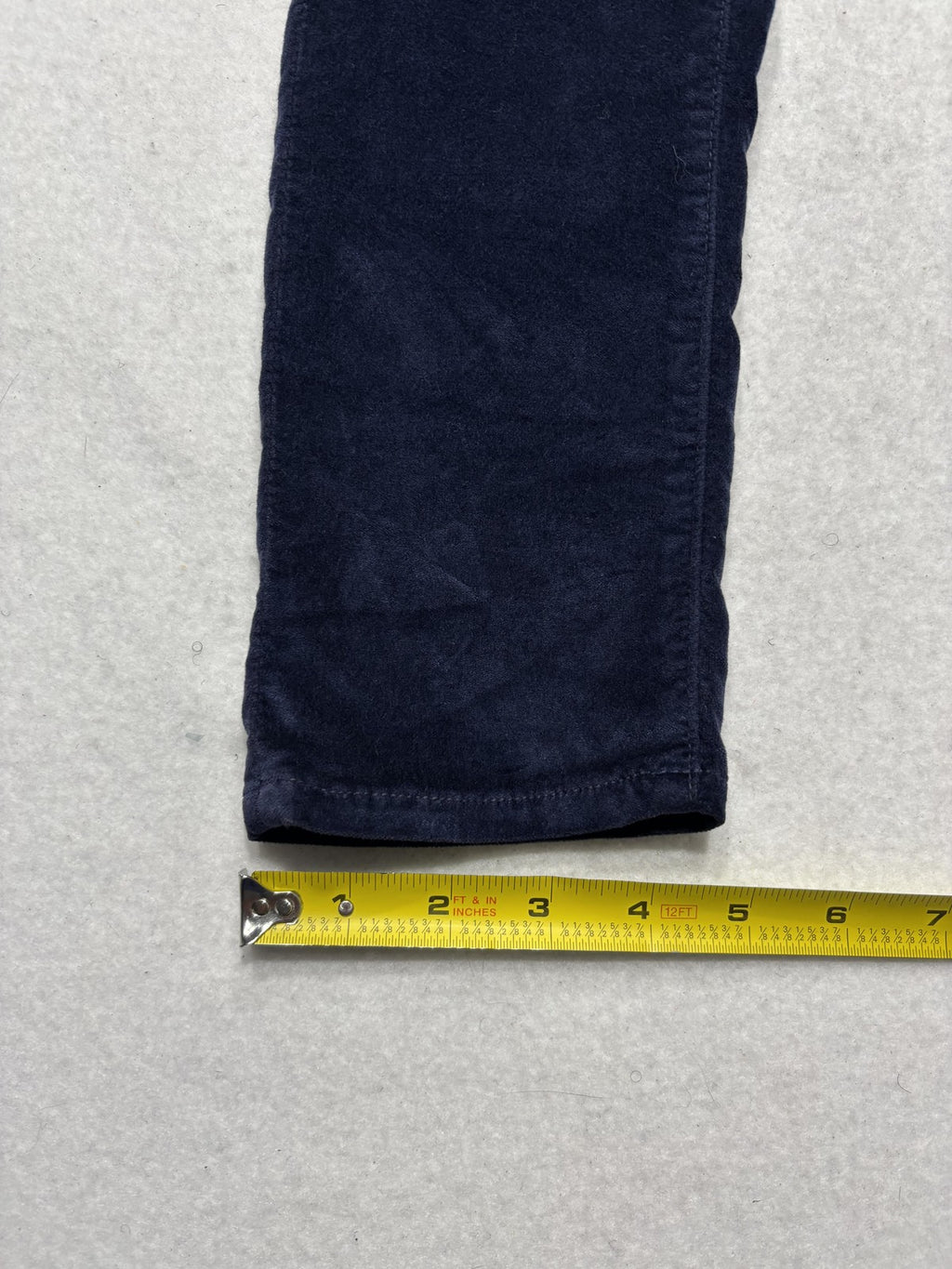 FRANKIE Pants Womens 24 Blue Velvet Skinny Jegging Stretch Zip Pockets Winter