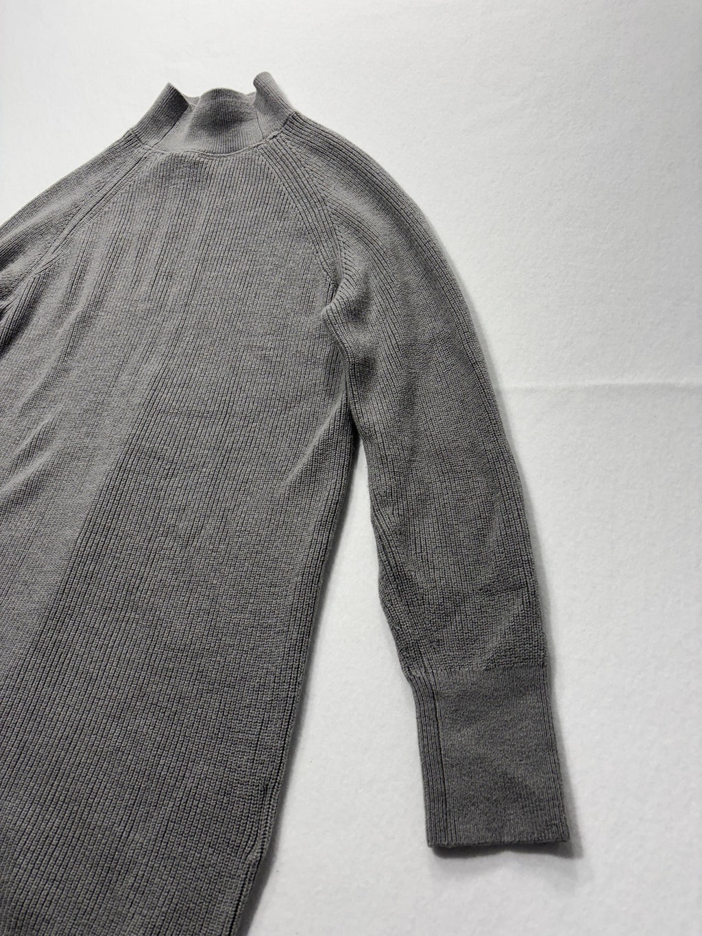 Lululemon Athletica Sweater Womens 2 Gray Mock Neck Long Sleeve Tunic Knit Slim